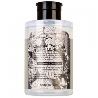 Grace Day Charcoal Pore Care Oil Control Micellar Water - Мицеллярная вода с древесным углем